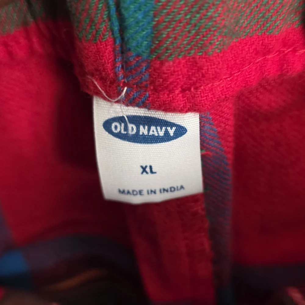 NWT Old Navy Size XL Plaid Red Sleepwear Pants - Picture 3 of 6